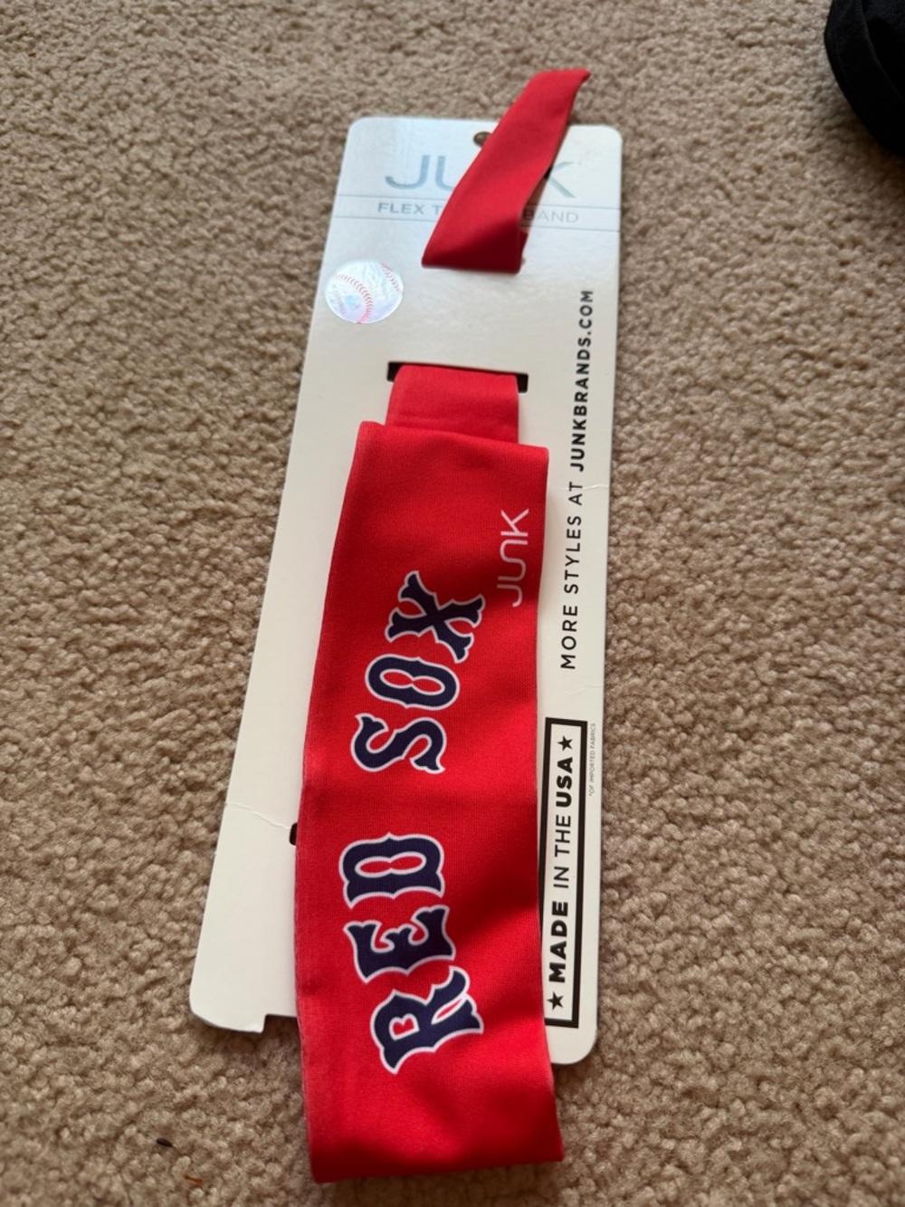 Junk Boston Red Sox Red Headband MLB Baseball Officially Licensed Unisex. NWT